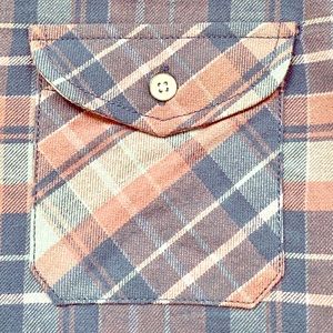 PD&C Men’s Size M Slim Stretch Lavender Flannel